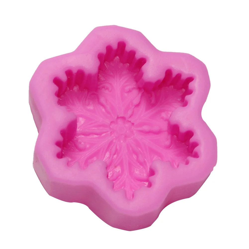 

Silicone Snowflake Mold Candle Soap DIY Aromatherapy Plaster Candle Decorating Mould Candy Chocolate Making Tool Christmas Decor