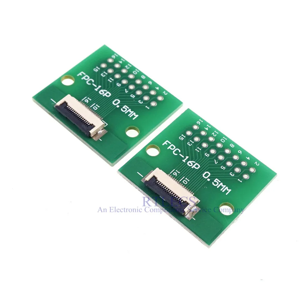 2 шт. Гибкий плоский кабель FFC FPC коннектор адаптер 16 Pin 0 5 мм до 54 Шаг P 2x8 сквозные