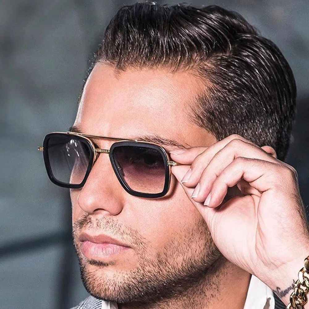 Солнцезащитные очки в стиле стимпанк для мужчин и женщин небольшие квадратные