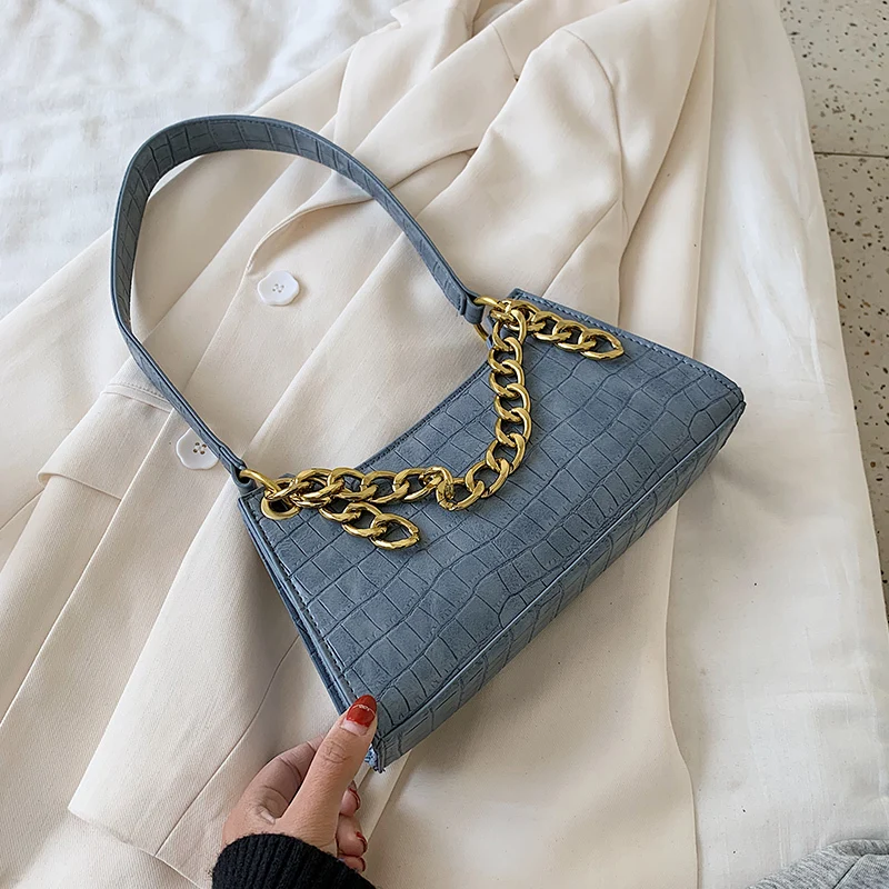 

Женская сумка через плечо, из искусственной кожи, с каменным узором, лето 2020