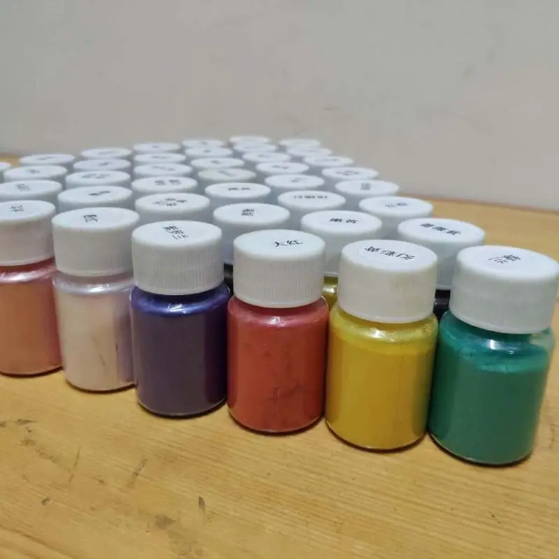 

2021 New 41Color Pearlescent Mica Powder Epoxy Resin Dye Pearl Pigment Jewelry Making 10g