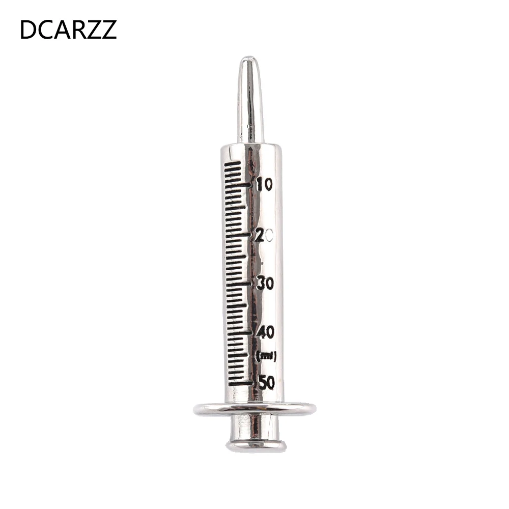 DCARZZ Милая брошь шприц Шпильки Металл старинные ювелирные изделия вечерние врача