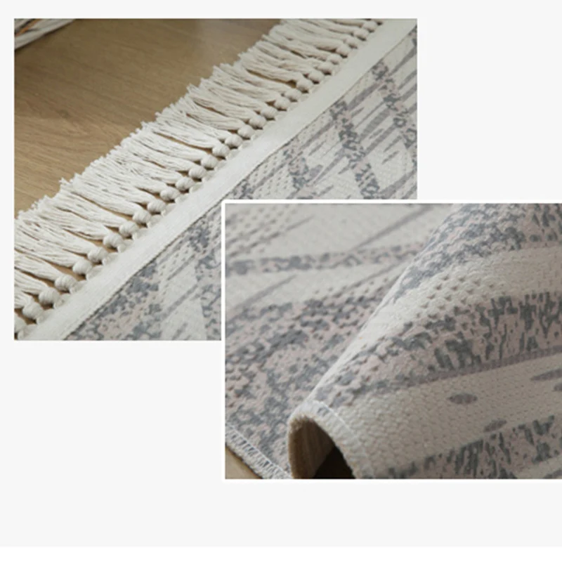 Ретро марокканский ручной хлопковый ковер и коврики для дома гостиной