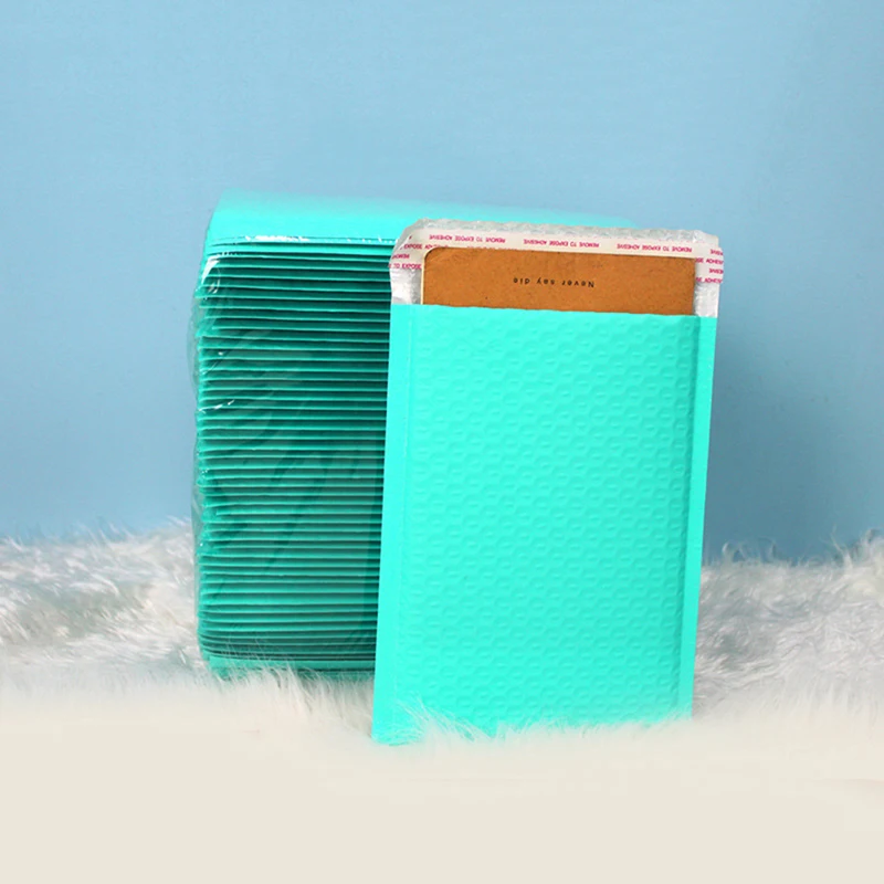 

10pcs Usable space Teal Poly bubble Mailer envelopes padded Mailing Bag Self Sealing