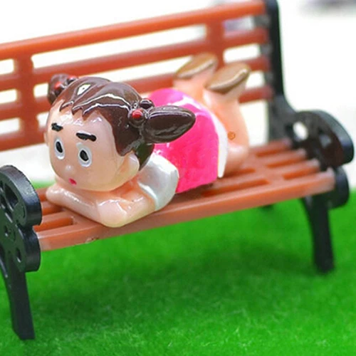 Мини Фея садовое украшение миниатюрное парк скамейка ремесло DIY домашний Декор