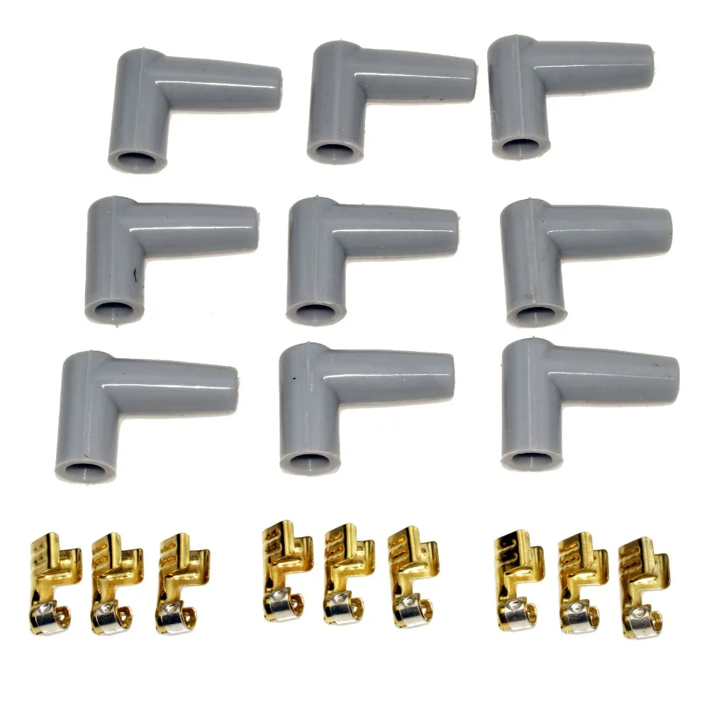 ISANCE 9 комплектов Свеча зажигания провод штекер стиль HEI резиновые сапоги