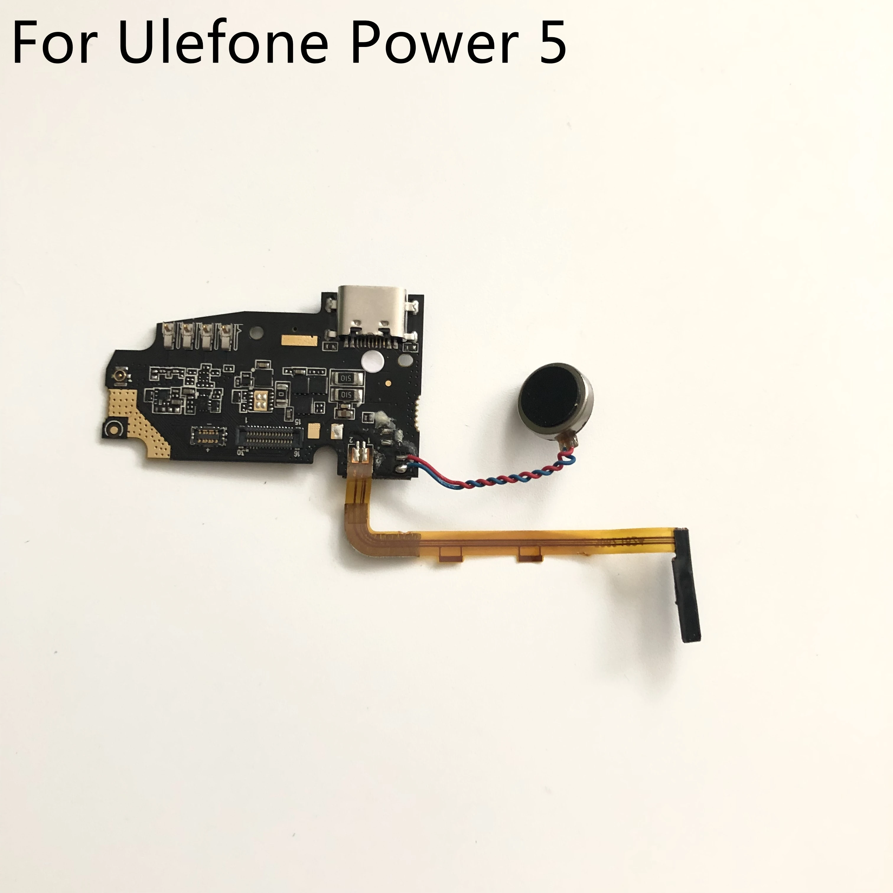 Б/у зарядная плата с usb разъемом + вибромотор для смартфона Ulefone Power 5 MTK6763 Octa Core 6 0