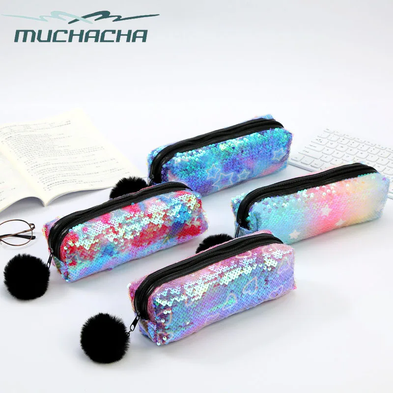 Дропшиппинг модная школьная сумка для ручек студенческий двусторонний чехол