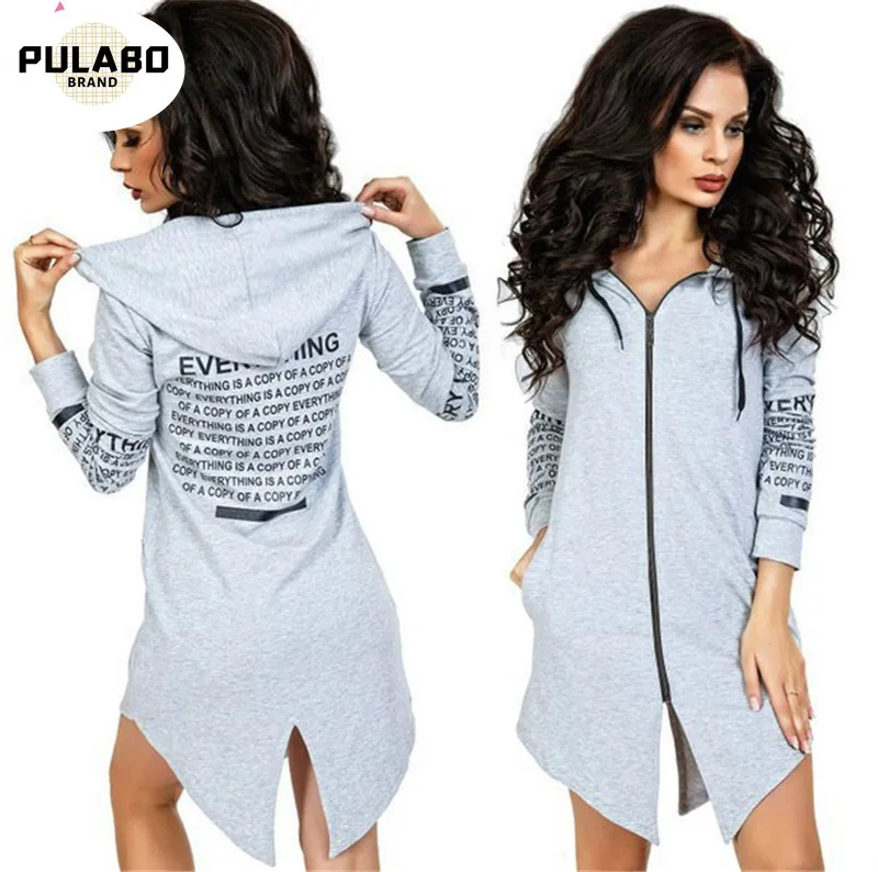 Весенне осенние модные женские толстовки с капюшоном длинным рукавом и