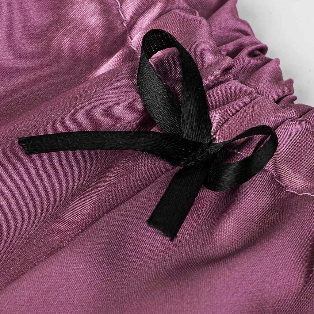 Женский атласный кружевной топ с v-образным вырезом шорты бантиком сексуальное