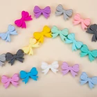 50 шт., силиконовые бусины-банты для прорезывания зубов