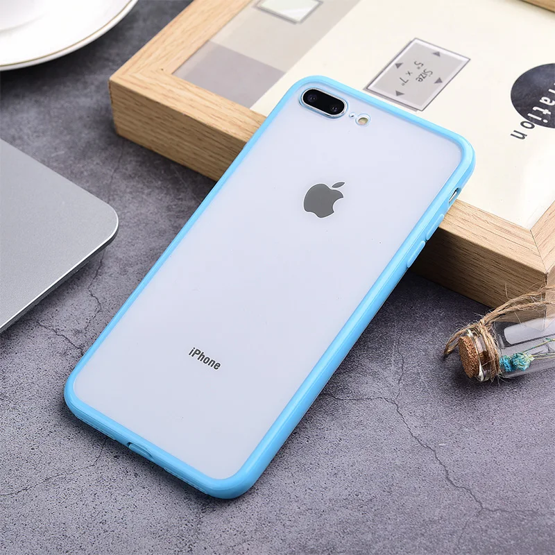 Роскошный прозрачный противоударный Гибридный чехол для телефона iPhone 11 7 8 6S Plus