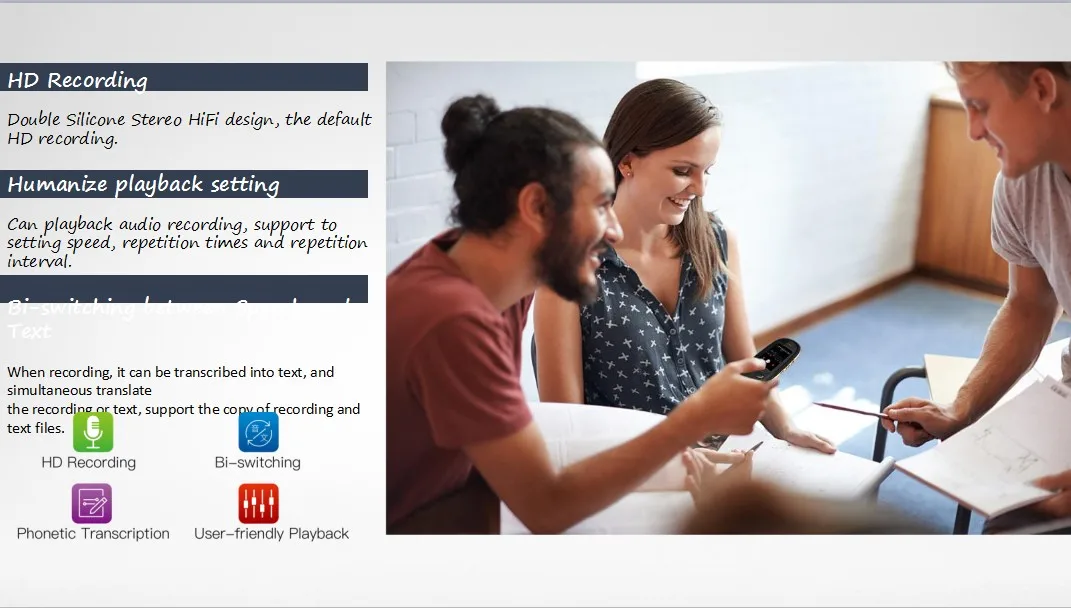 Смарт переводчик на 22 языка электронный рекордер одновременный перевод для