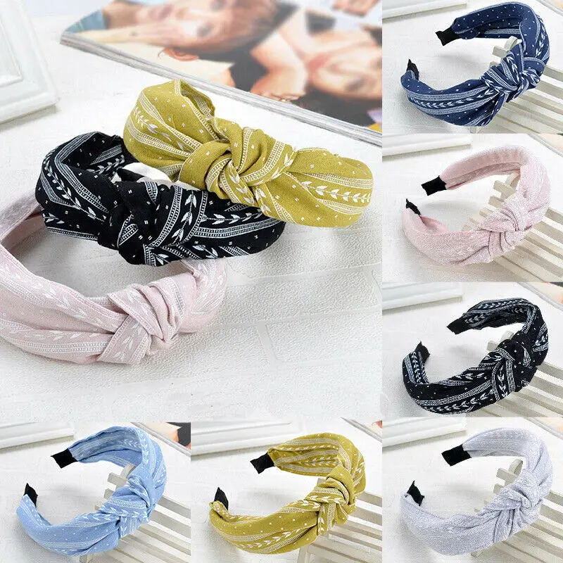 

Headband Sweet Bowknot Wide Hairband Hair Accessories Fashion for Women