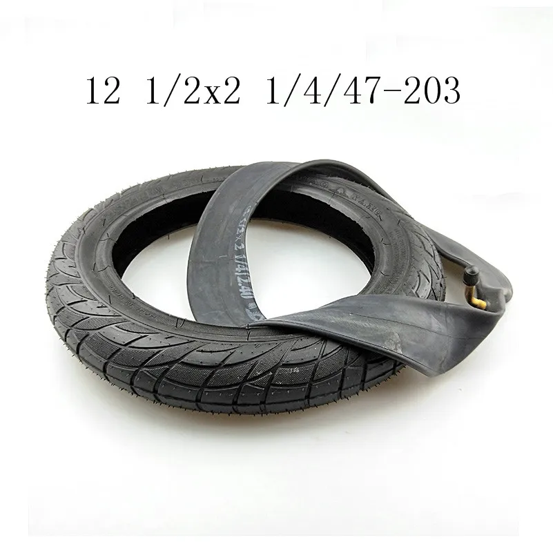 inner and outer tire 12-дюймовая шина 12 1/2X2 1/4 47-203 подходит для электрических скутеров и электровелосипедов, детских колясок, складных велосипедов - Цвет: inner and outer tire