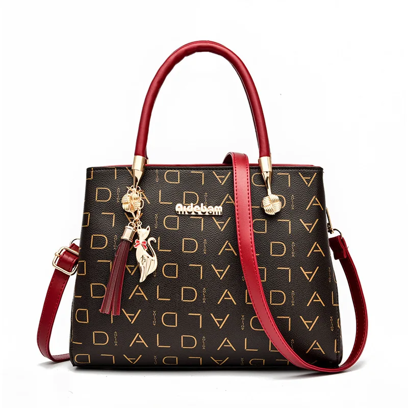 

Ladies Bag Luxury One Shoulder Messenger Bag Ladies Large Capacity High Quality Letter Printing All-match Ladies Business Bag