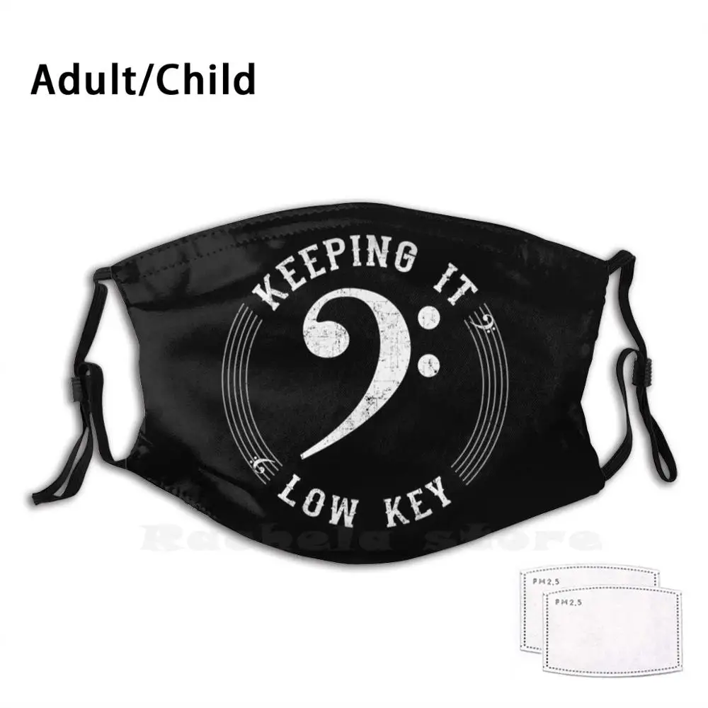 

Маска для лица в форме скрипичного ключа с забавным принтом