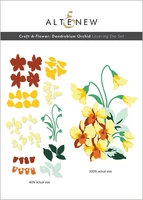 craft a flower dendrobium orchid arrival new dies scrapbook diary decoration stencil embossing template diy greeting card2021