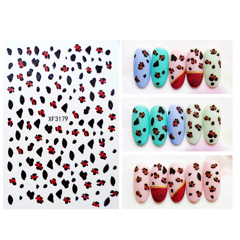 Наклейки для дизайна ногтей Самоклеящиеся украшения наклейки с кошками