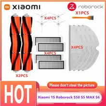 Washable Mop Cloth HEPA Filter Main Brush Side Brush Xiaomi 1 / 1S Roborock S5 S6 MAX S6 Pure Accessories Vacuum Cleaner Parts