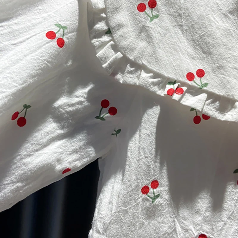 

Girls Blouses Autumn spring Cotton Shirt sweete Long Sleeve Top Turn-down Collar Toddler Tops Kids Clothes