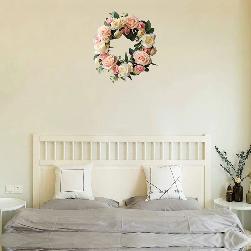 Венок из искусственных цветов Имитация цветка розы венок для дома передней двери