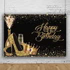 Фон для фотосъемки Laeacco с золотыми блестками и короной в день рождения