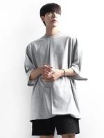 mens short sleeve t shirt summer new personality line korean japanese casual loose hip hop large size shirt