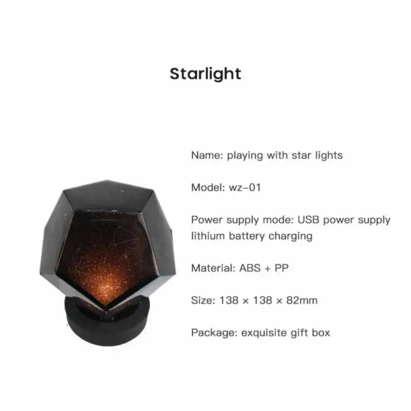 

Colorful Starry Projection Lamp Sky Galaxy Bluetooth USB Music Player Star Night Light Romantic Home Accessories Eletrical Tools