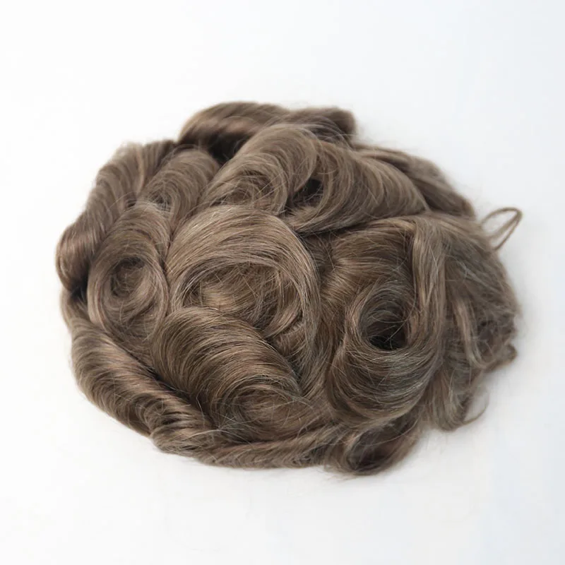 Передние волосы на кружеве Toupee мужчины естественный вид 100% европейские