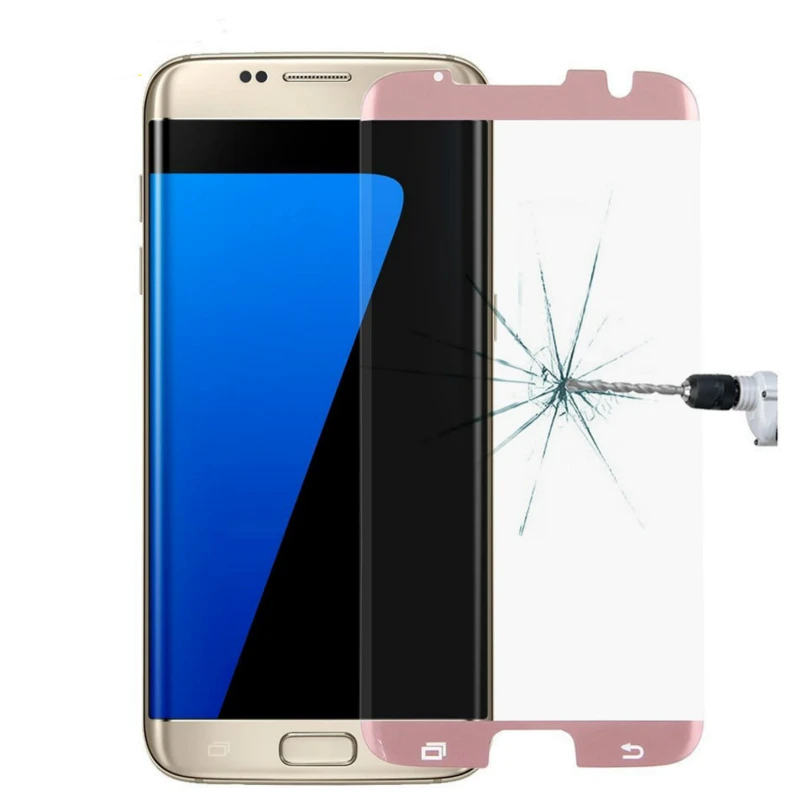 JGKK 3D Защитная пленка для экрана для samsung Galaxy S7 Edge чехол из закаленного стекла для samsung S7 Edge Galaxy S7 чехол из стекла - Цвет: Rose Gold