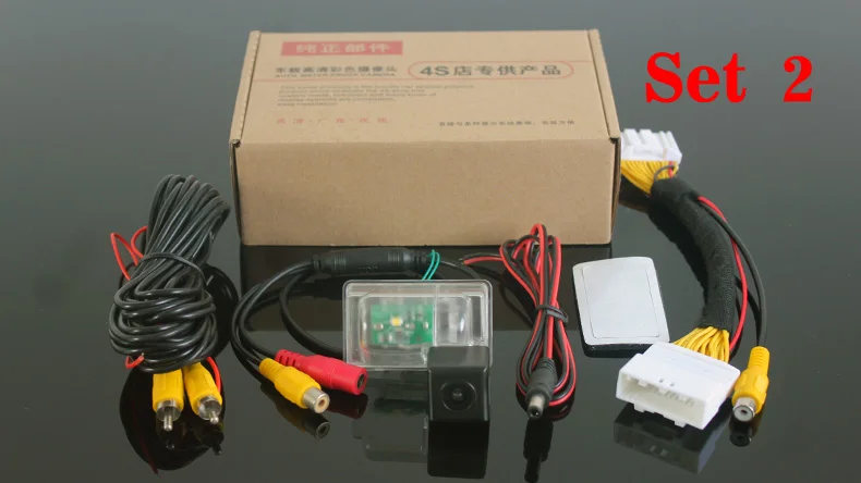 Set 2 Камера заднего вида для Mazda CX-5 CX 5 CX5 KF /28 Pin кабель адаптера для OEM монитора/HD CCD камера заднего вида - Название цвета: Set 2