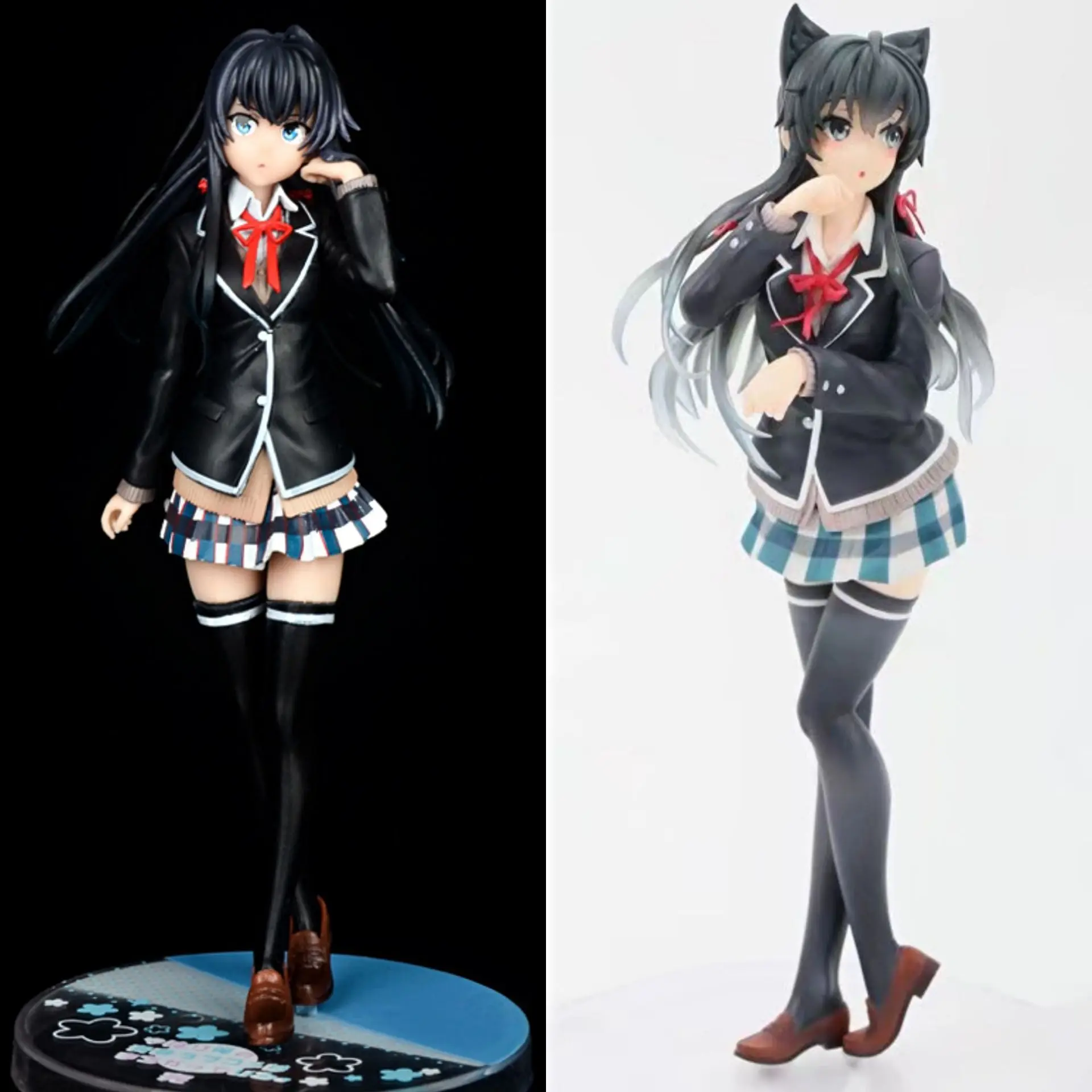 

Anime My Youth Love Story Yukino School Uniform Yukino Cat Ear Model Figure Decorations Give a Friend a Halloween Gift