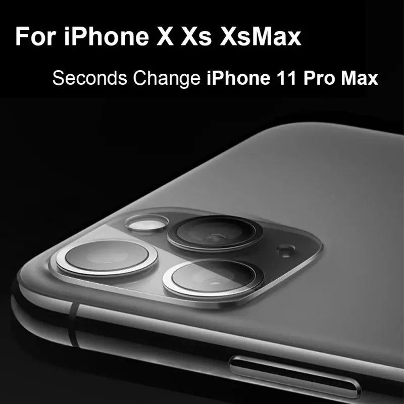 Телефон задняя камера объектив протектор металлическая рамка закаленное стекло