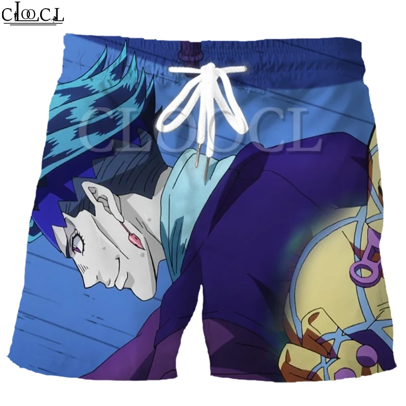 Шорты CLOOCL мужские с 3D принтом аниме невероятные приключения Джоджо Модные