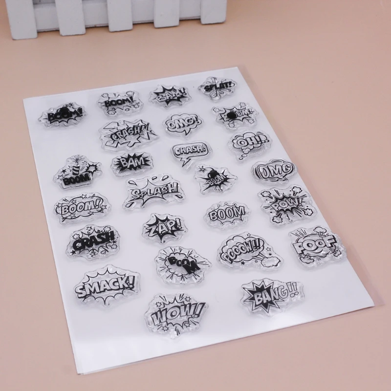 

Boom Silicone Clear Seal Stamp DIY Scrapbooking Embossing Photo Album Decorative 85AC