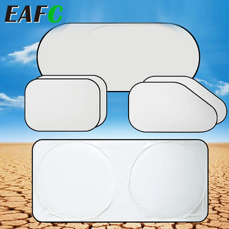 6 шт складной серебряный отражающий лобовое стекло автомобиля окно