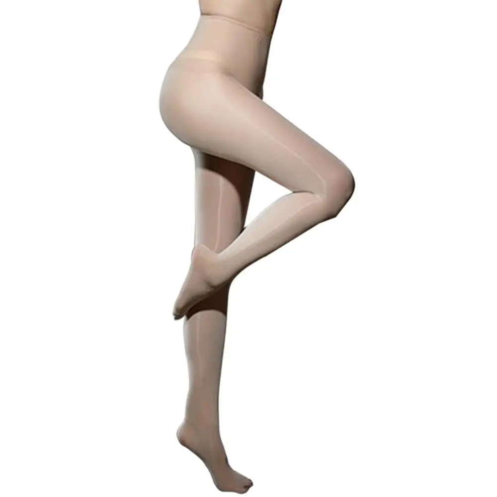 Metelam Womens High Waist Glossy Seamless Pantyhose Stretchy Shape Stockings