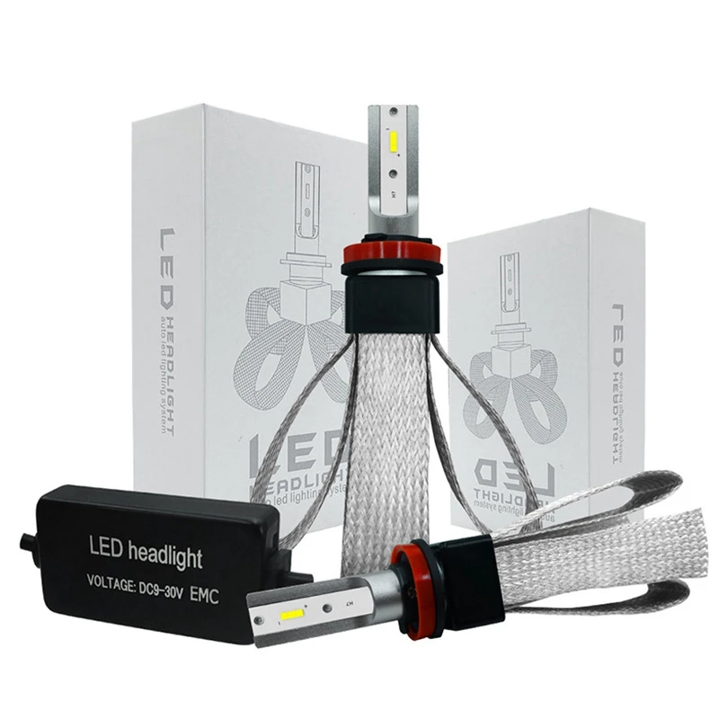 

H11 LED Car Lights LED Headlight Bulb Auto Lamp CSP Chip Automotivo 12V 6000K