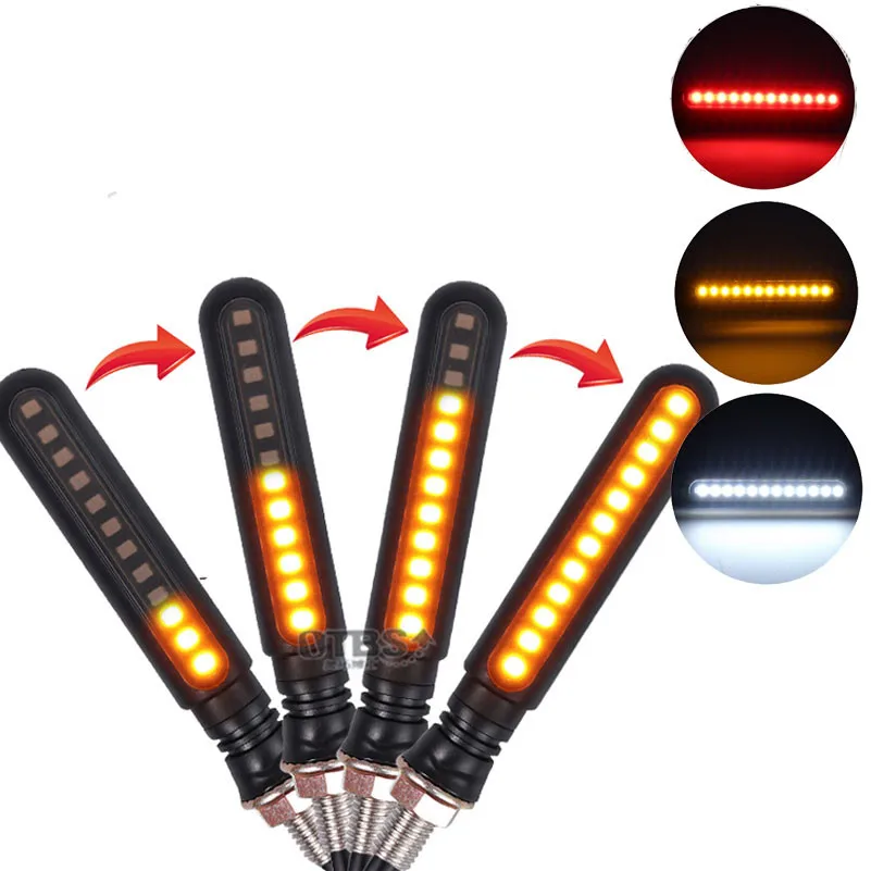 Led Сигналы поворота для мотоцикла хвост светильник Moto мигалка индикаторы лампа