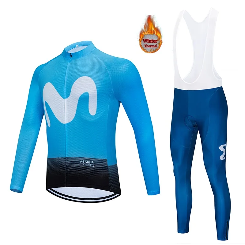 Мужская Джерси для велоспорта зима 2020 флис плюс бархат шерсть теплый костюм