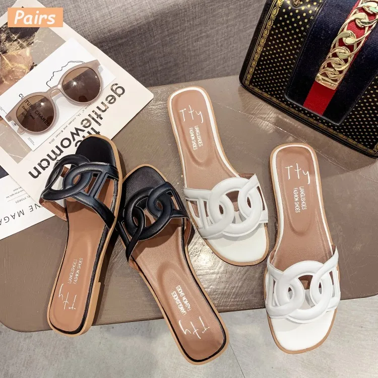 2019 г. новые летние классные шлепанцы Модные Удобные Пляжные домашние