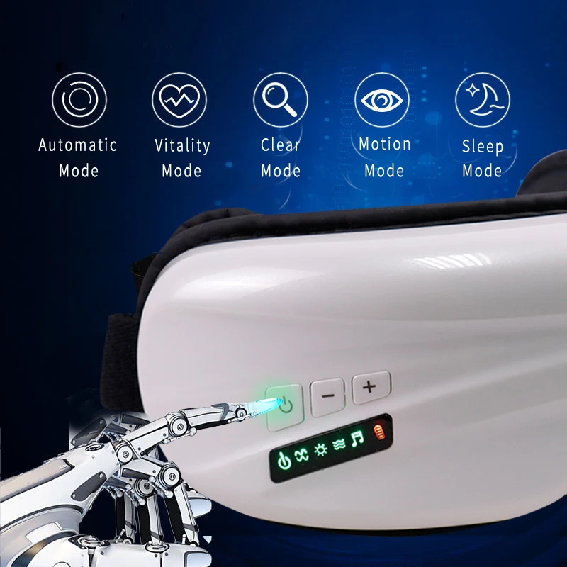 Умный массажер для глаз против морщин компрессионные очки с подогревом удаление