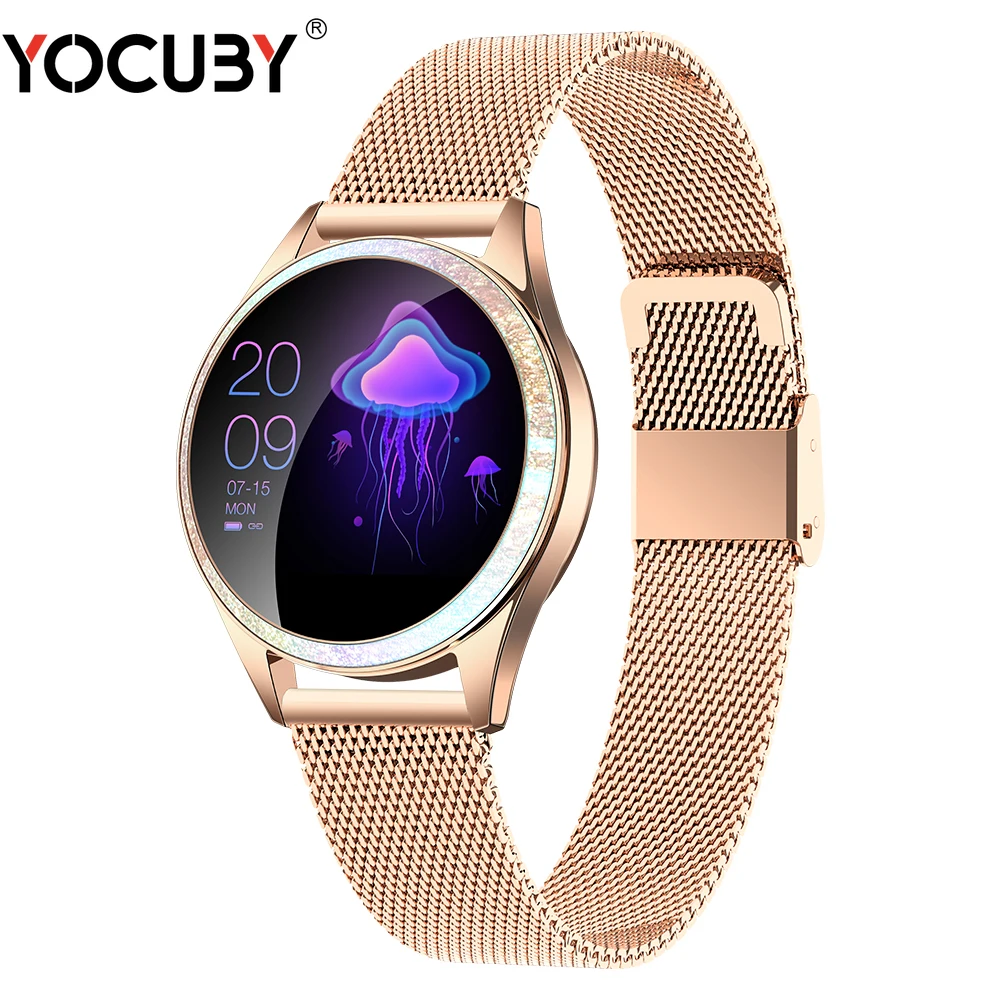 Bluetooth Смарт часы женские полный экран Поддержка SIM tf-карты Smartwatch монитор сердечного ритма спортивные часы для IOS Andriod KW20