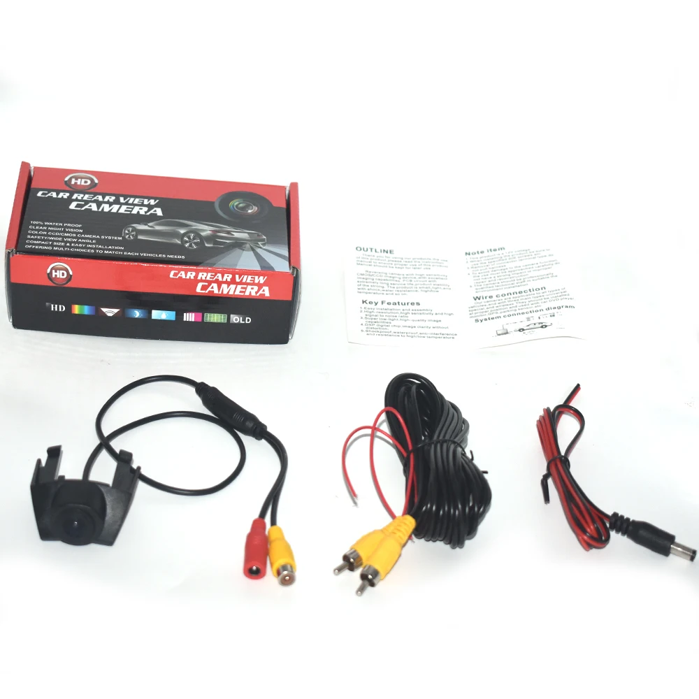 ZJCGO HD Автомобильный вид спереди парковочный логотип камера ночного видения