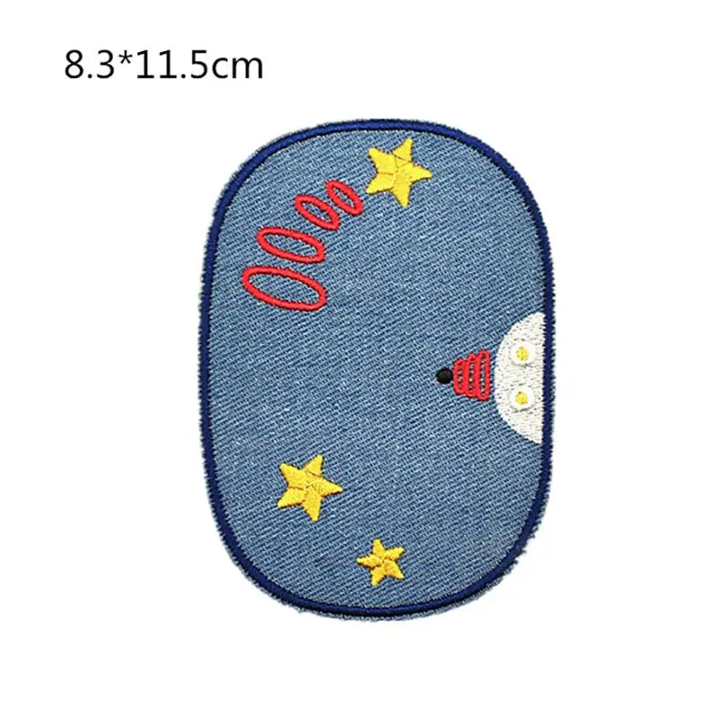 11Pcs Embroidered Fabric Cartoon Planet DIY Clothes Patches Hot Melt Back Adhesive for Kids Jeans Pants Repair Supply | Дом и сад