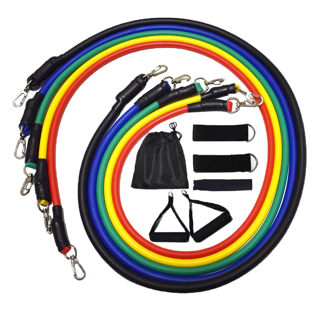 

11Pcs Resistance Bands Set Workout Bands,Pull Rope Gym Equipment Home Workout Fitness Exercise Resistance Bands Tube