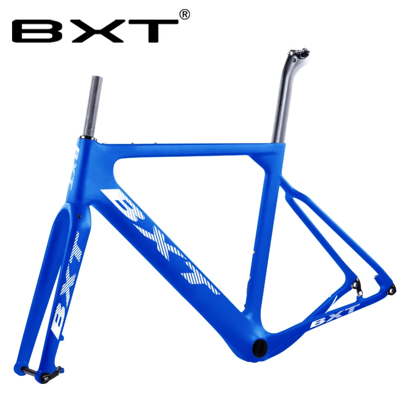 T800 карбоновая дорога MTB гравийная велосипедная Рама через ось 142*12 мм дисковая