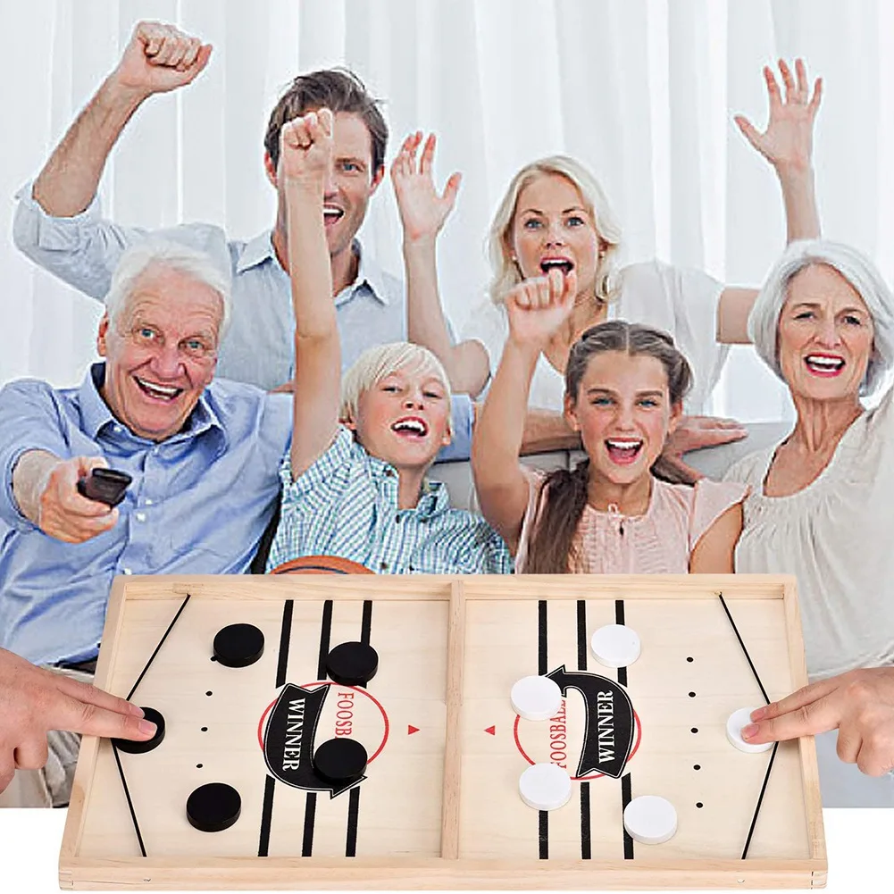 

Sboard Game, Desktop Hockey Game Fast Sling Puck Game for Kids and Adults, Parent-Child Interactive Game Set