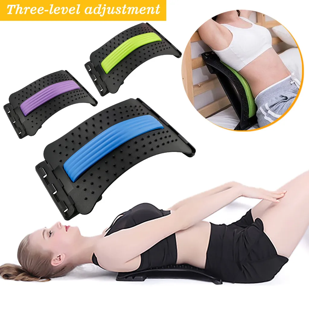 

1pcs Back Stretch Device To Correct Cervical And Lumbar Spine Massager Home Muscle Stimulator Relaxation Fitness Equipment